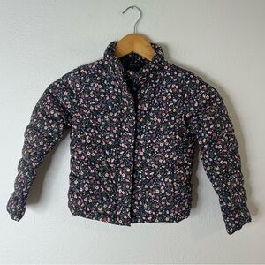 Ralph Lauren Kids Puffer Jacket with Pink Floral Pattern size 5
